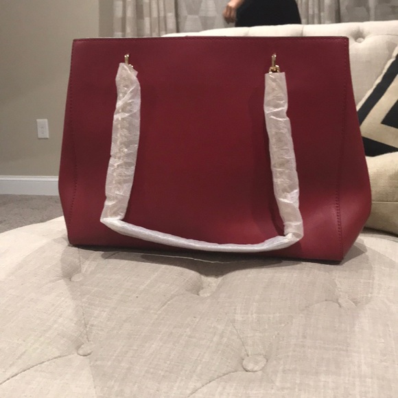 Red Michael Kors Ellis Large Tote [Leather] - Picture 8 of 8